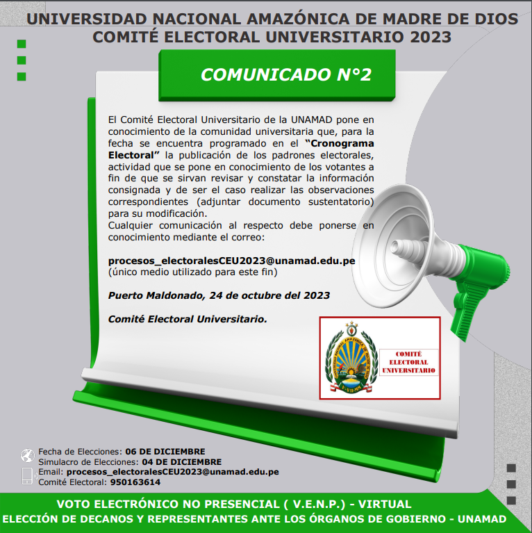 PADRON ELECTORAL - DOCENTE
