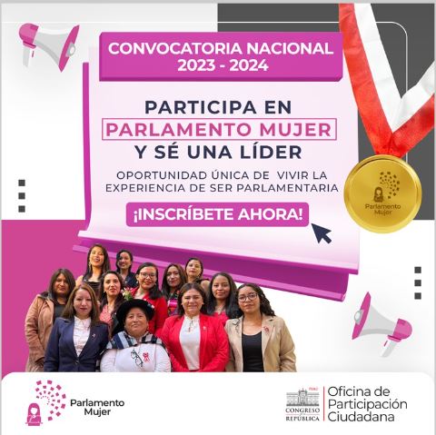 CONVOCATORIA NACIONAL MUJER 2023 - 2024