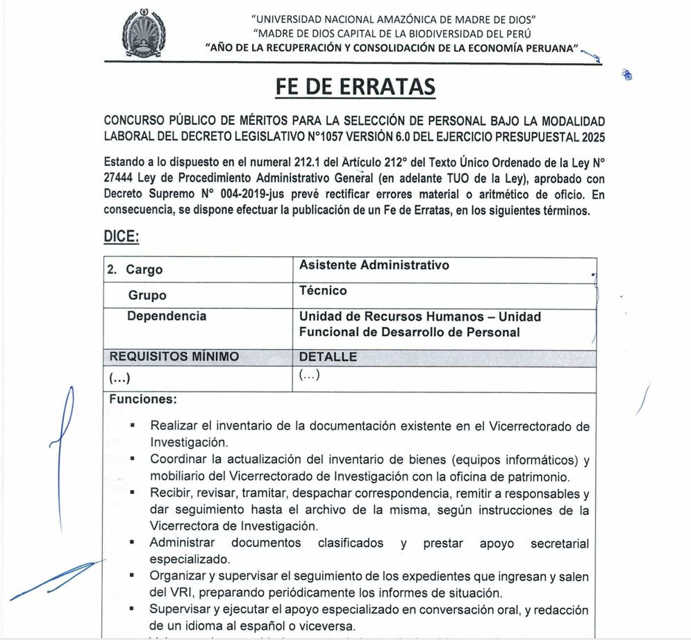 FE DE ERRATAS CAS JUNIO