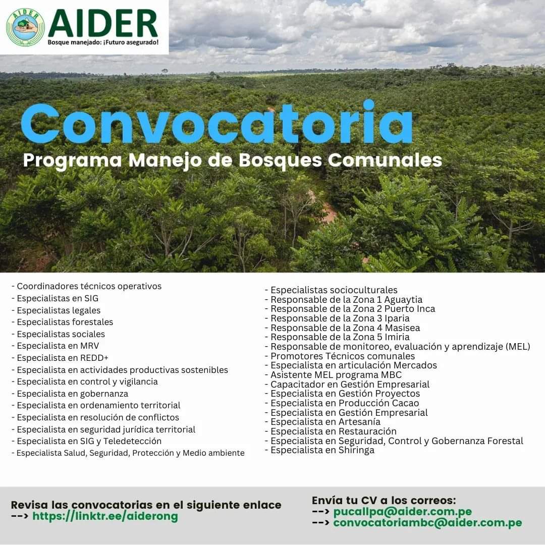 Programa Manejo de Bosques Comunales